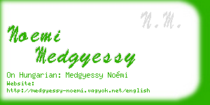 noemi medgyessy business card